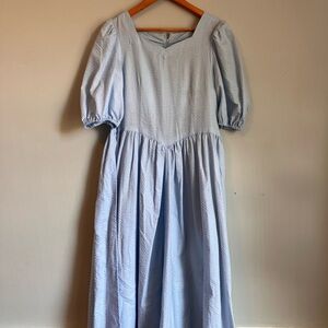 SOLD. Elegant Light Blue Maxi Dress